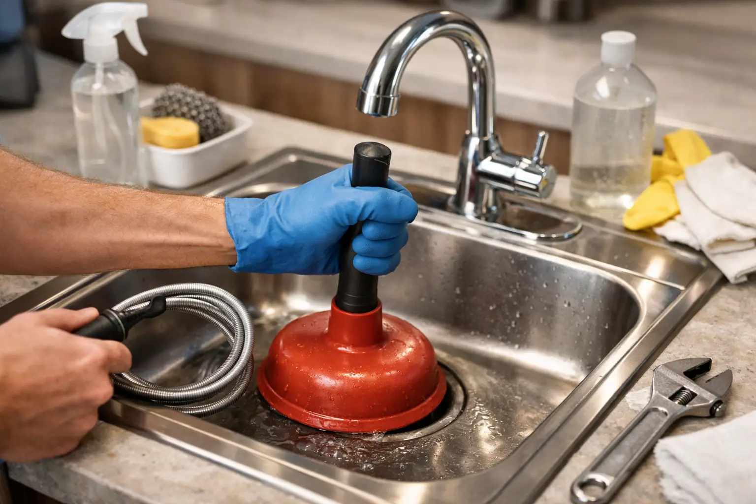 How to Clean Out a Drain Safely